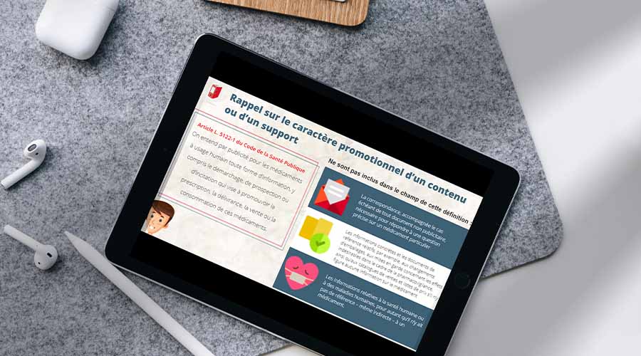 Formation en ligne elearning Medical Science Liaison MSL RMR Positionnement réglementation déontologie compliance